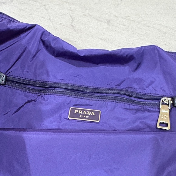 Prada purple and Brown Women's Nylon Tote Bag - Picture 3 of 4
